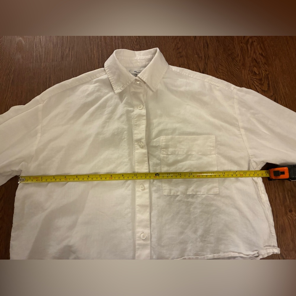 Madewell White Linen Shirt - Picture 11 of 13